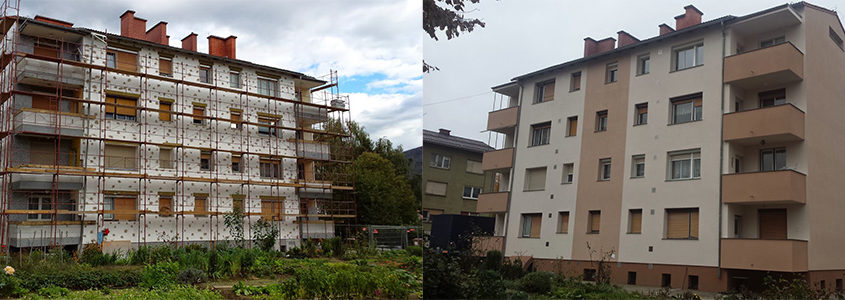 Fasade Vezjak prej in potem
