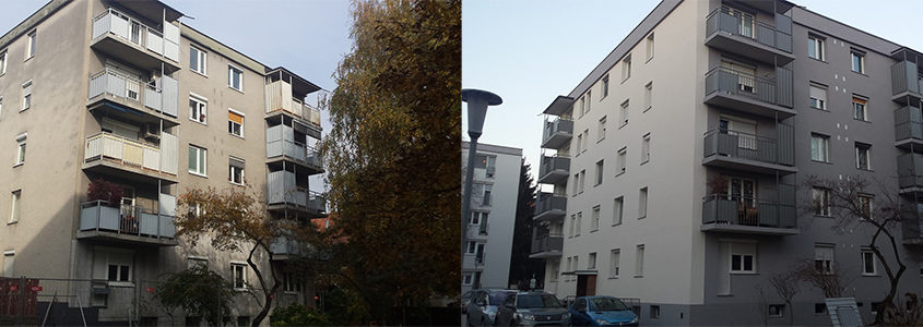 Fasade Vezjak prej in potem