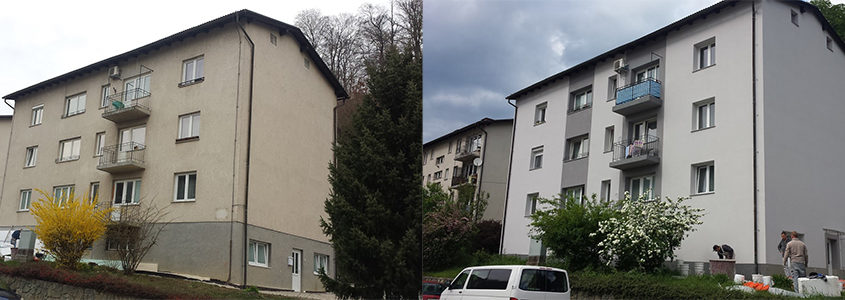 Fasade Vezjak prej in potem