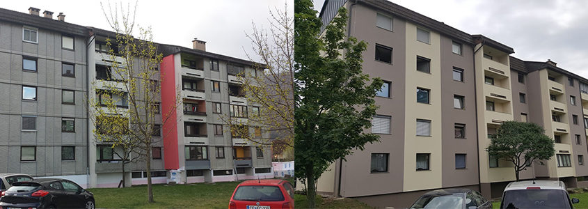 Fasade Vezjak prej in potem